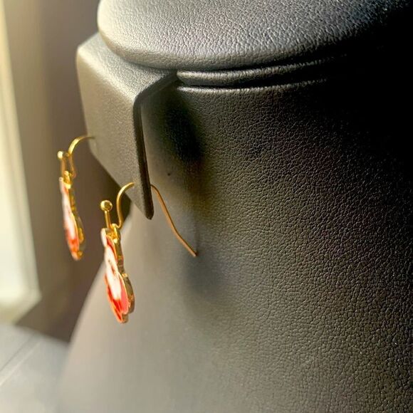 Vintage Adorable Christmas Earrings SET of 2 Pairs, Unmarked - Picture 3 of 4